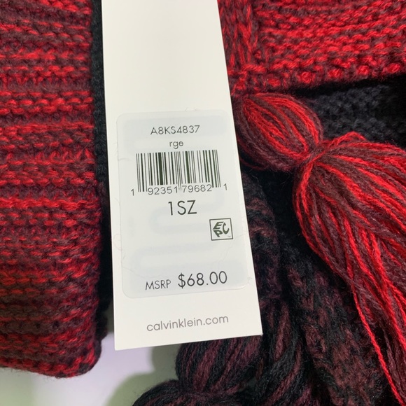 Calvin Klein Marled Colorblock Tassle Boho - Picture 6 of 6